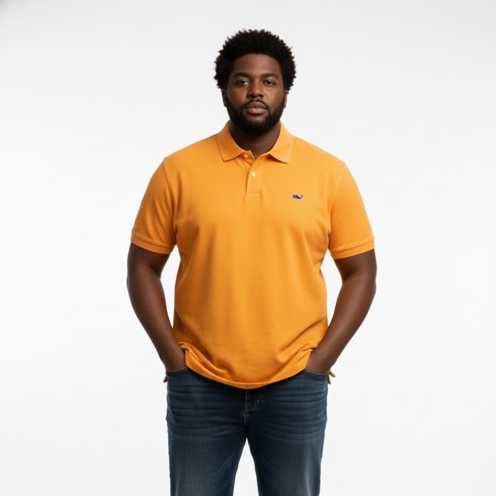 Vineyard Vines Vibrant Orange Polo Shirt